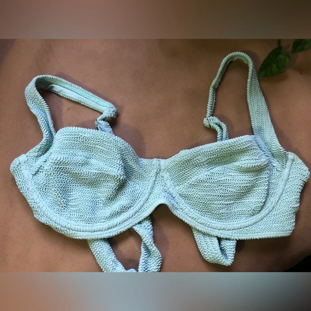 Sorrento Top Sea Glass Crinkle Monday Swimwear